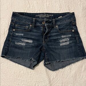American Eagle Women's Blue Denim Shorts